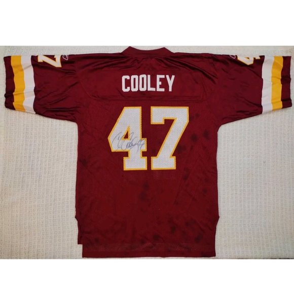 Reebok Washington Redskins Autographed Jersey Men's M #47 Chris Cooley - Picture 1 of 5